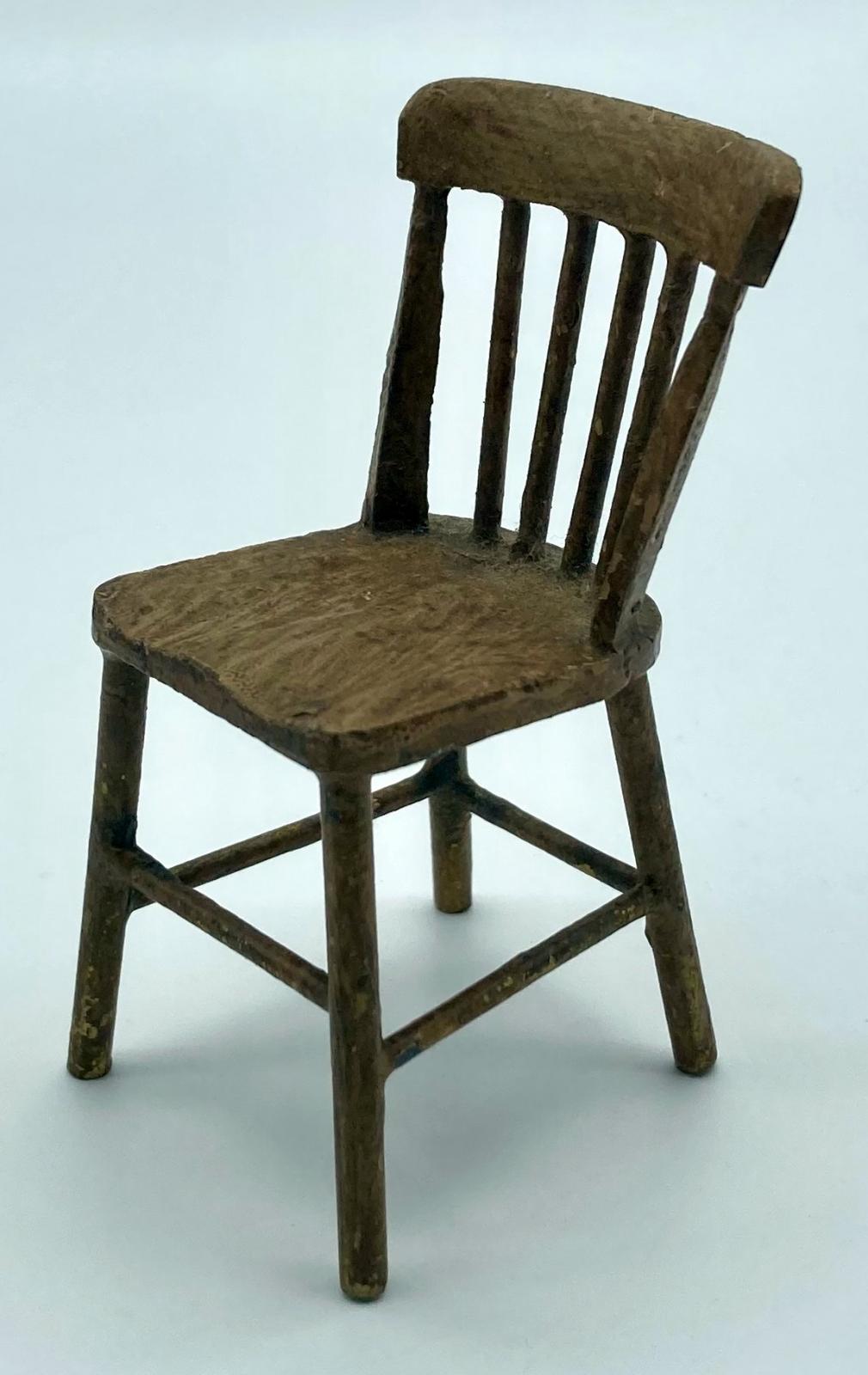 Miniature hospital chair made by convalescent soldier - other oblique view