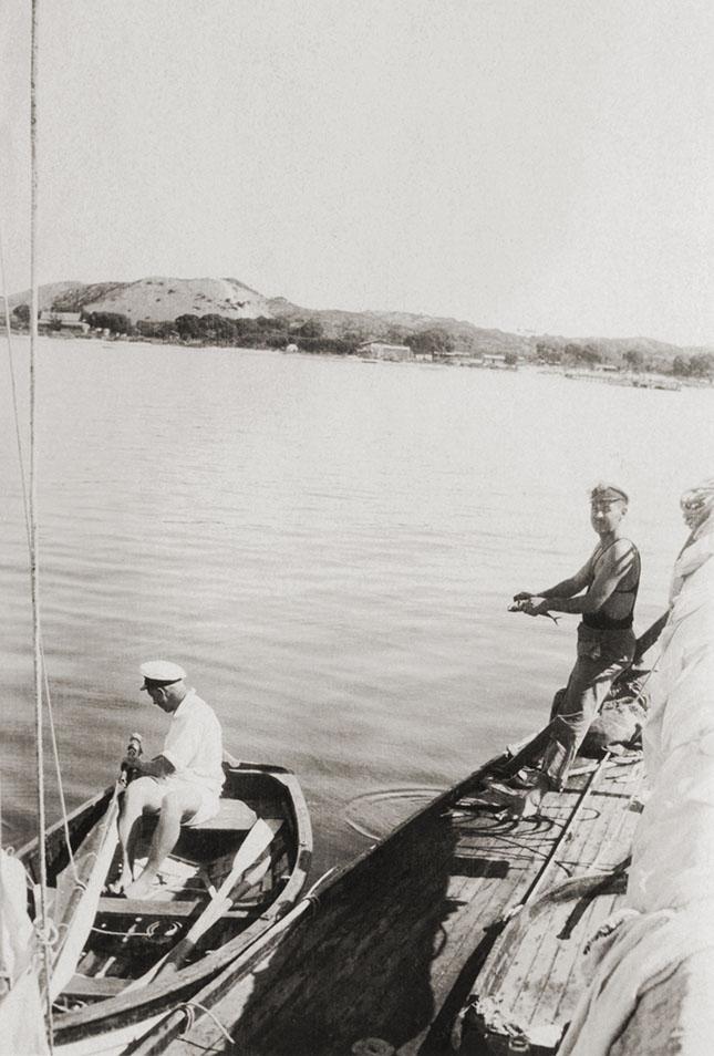 Judge Burnside In A Dinghy