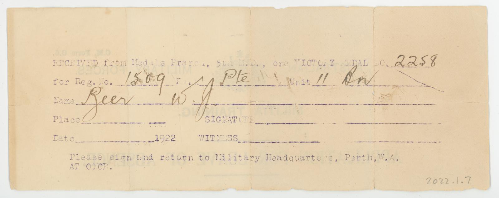 Front of Document