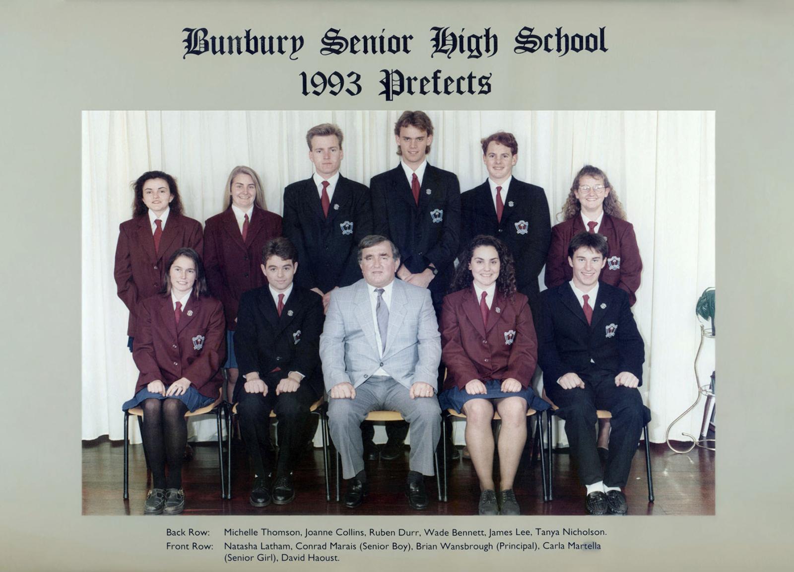 BSHS Prefects 1993
