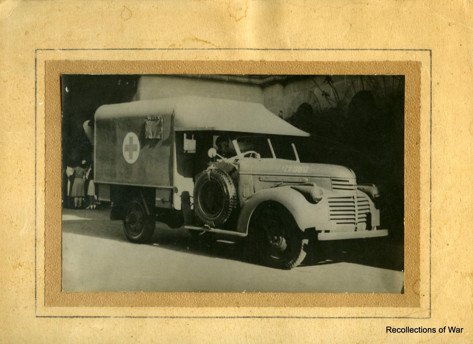 Photograph of Australian Red Cross Society Ambulance