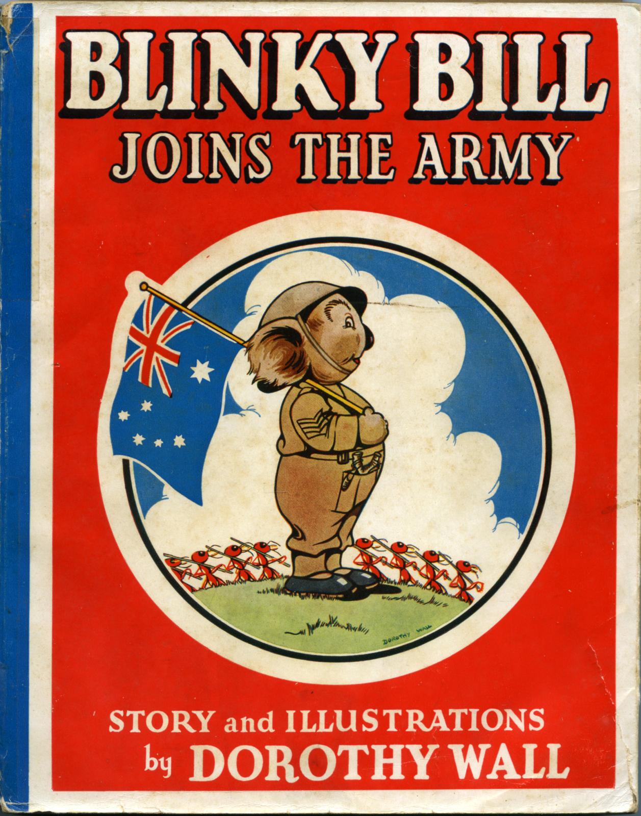 'Blinky Bill joins the Army' by Dorothy Wall - cover