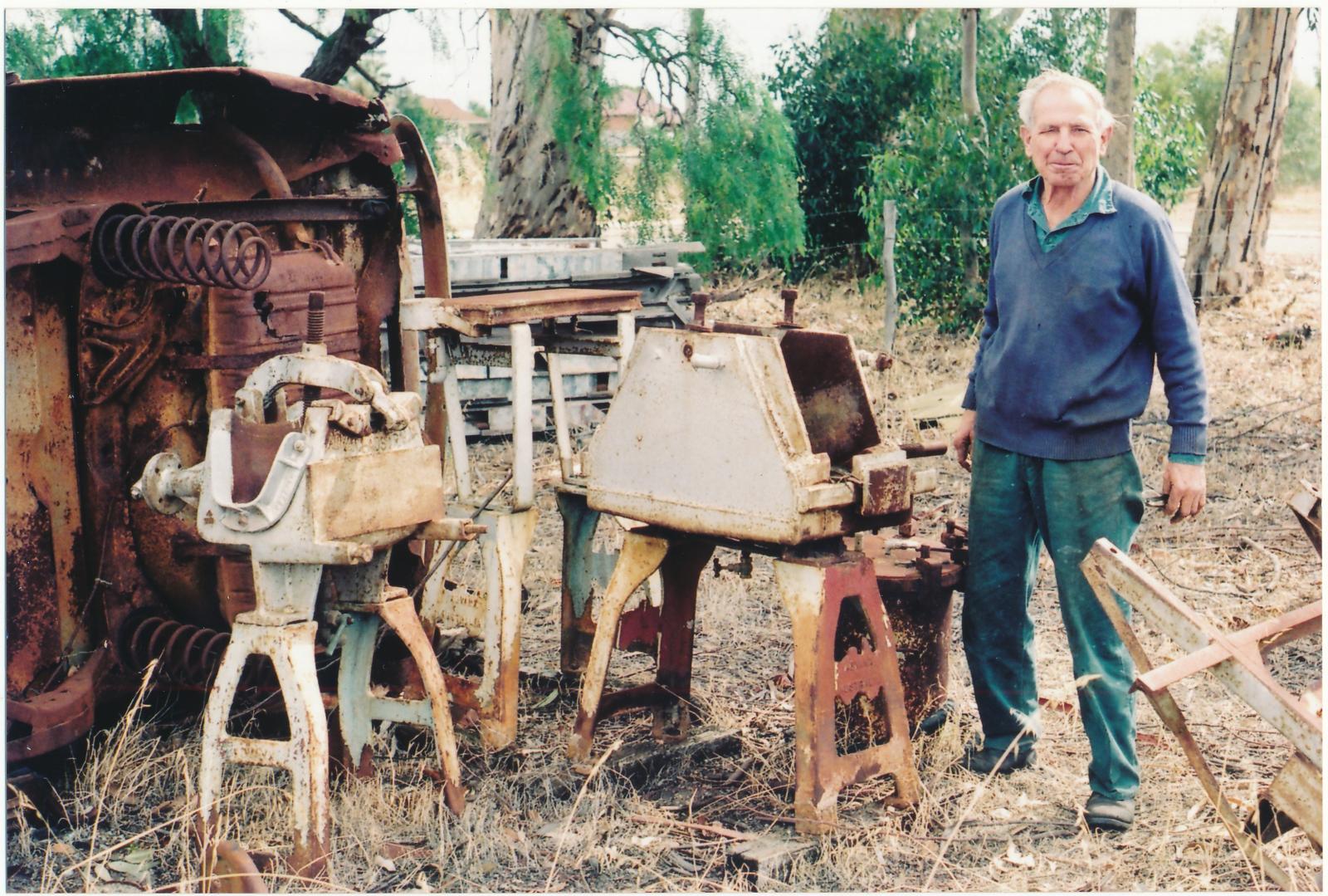 Lindsay Wake with Tyre Repair Equipment