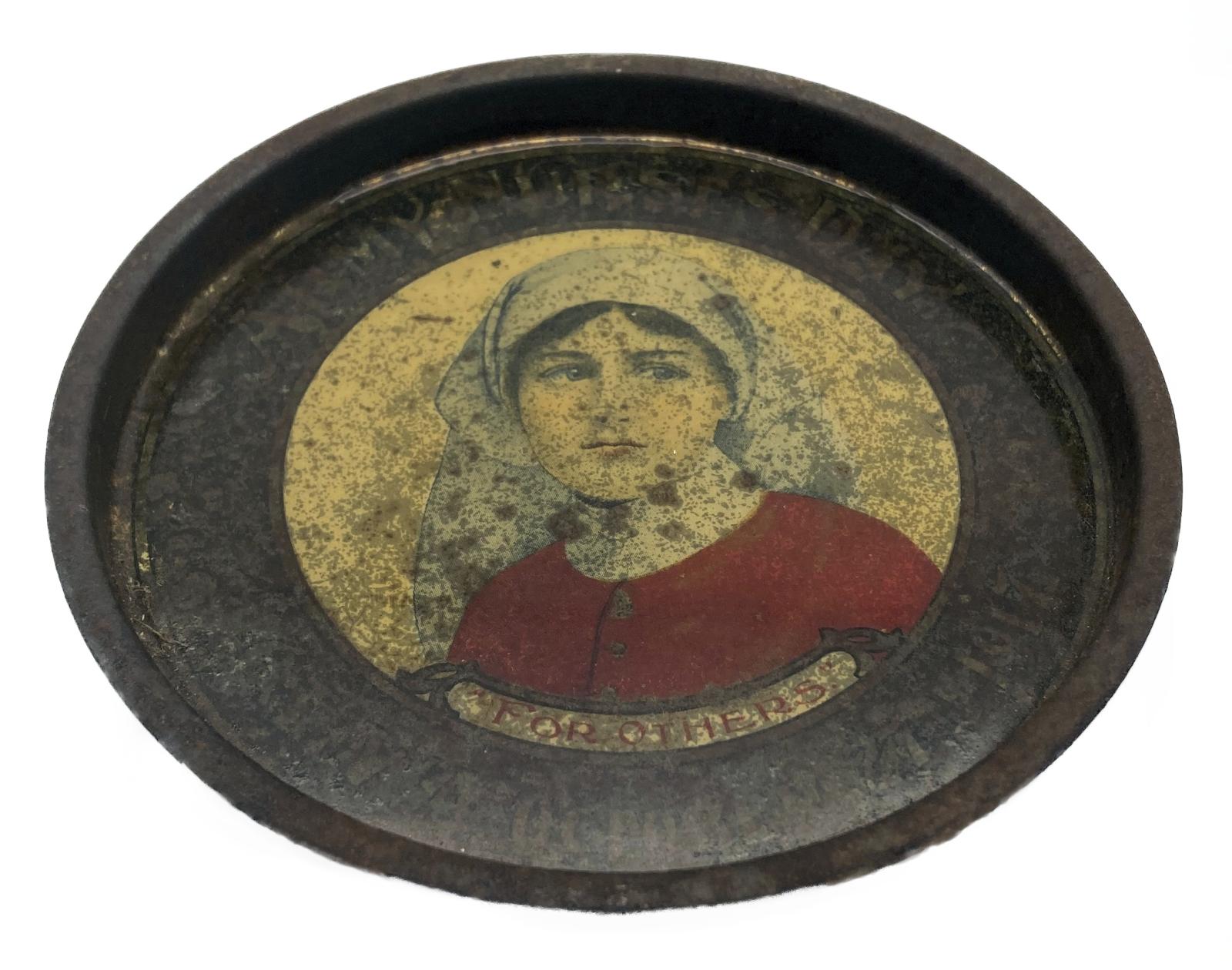 South Australian Army Nurses' Day 1917 souvenir pin tray