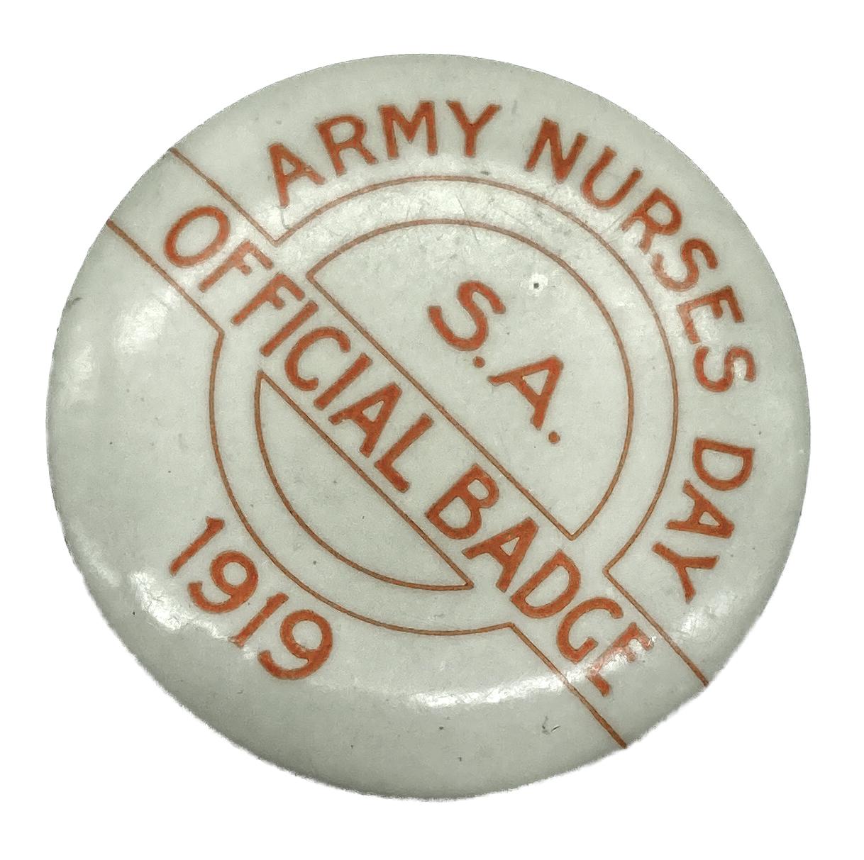 Other oblique view of South Australian Army Nurses' Day 1919 Official badge