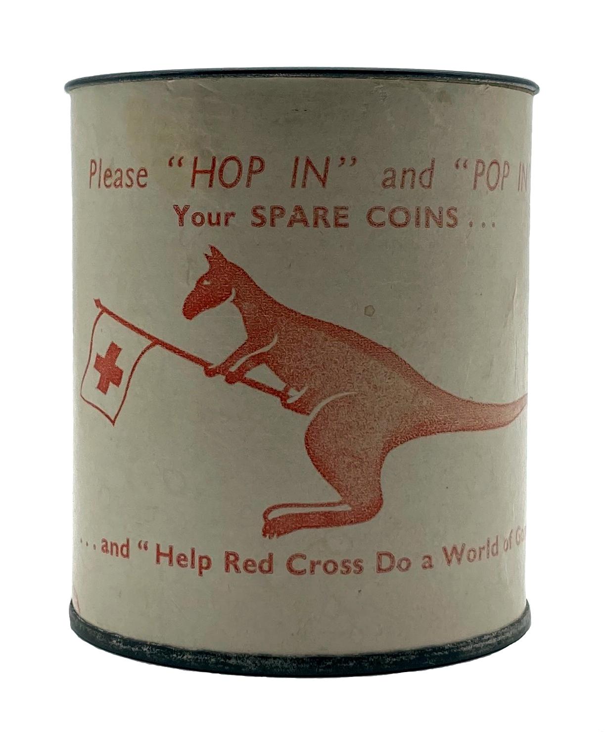 Australian Red Cross Society (Victorian Division) collection tin - front view
