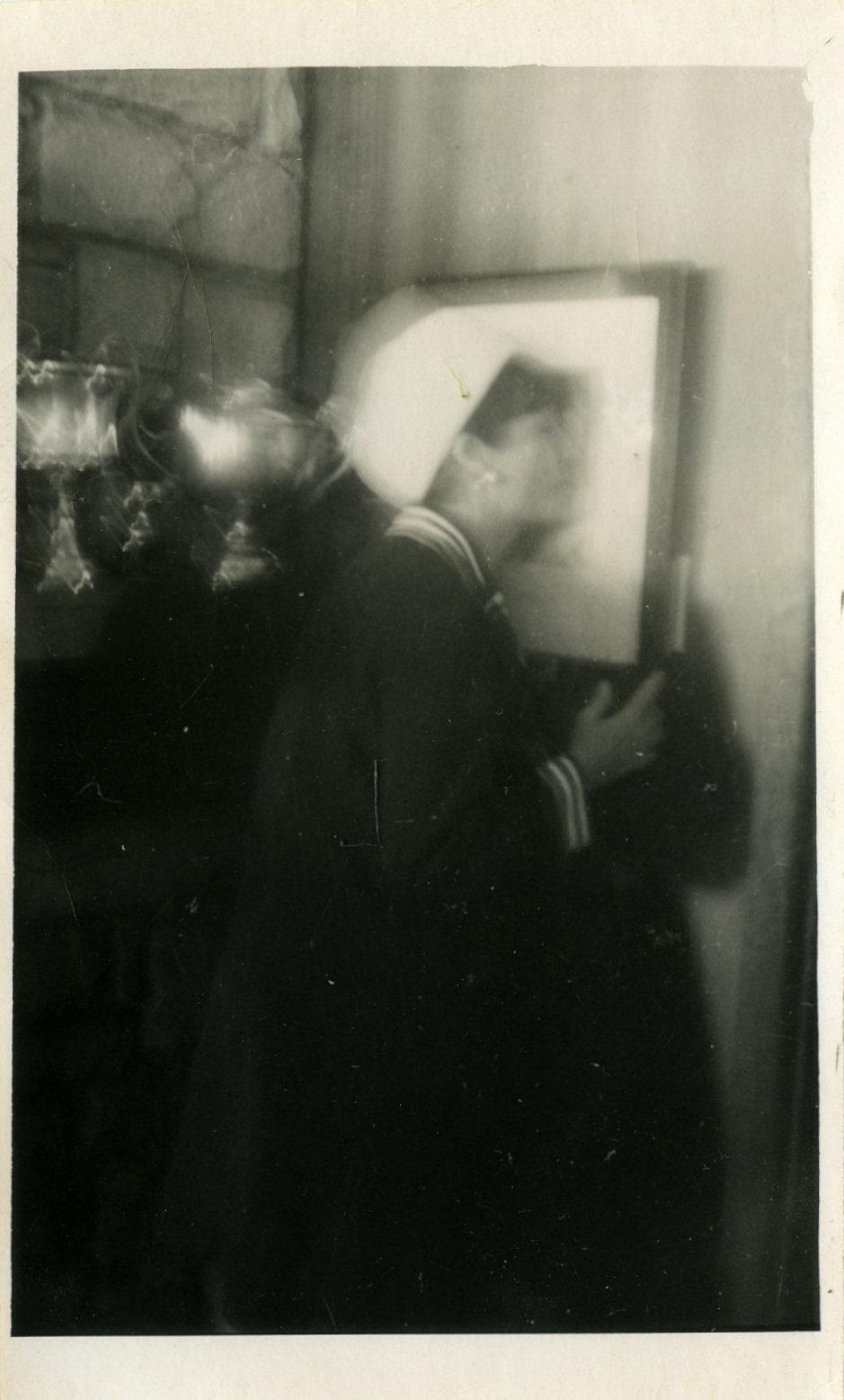 Photograph of Jean Batten in the Royal Aero Club of N.S.W.