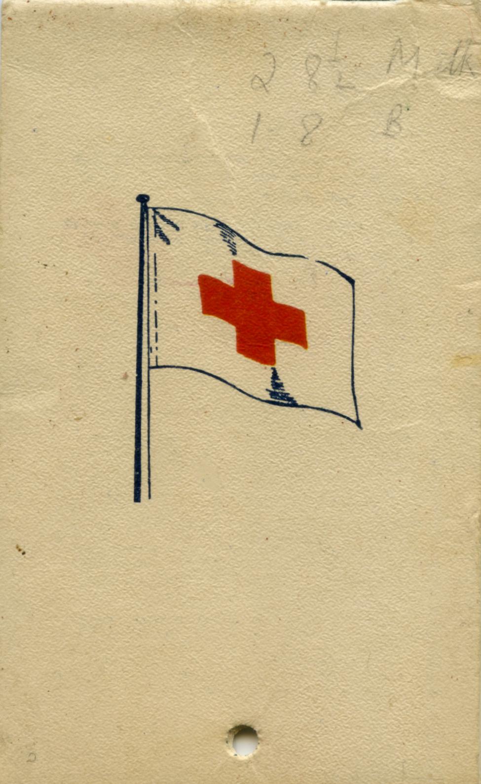 Australian Red Cross Society Hand Book and Diary 1944 - back cover