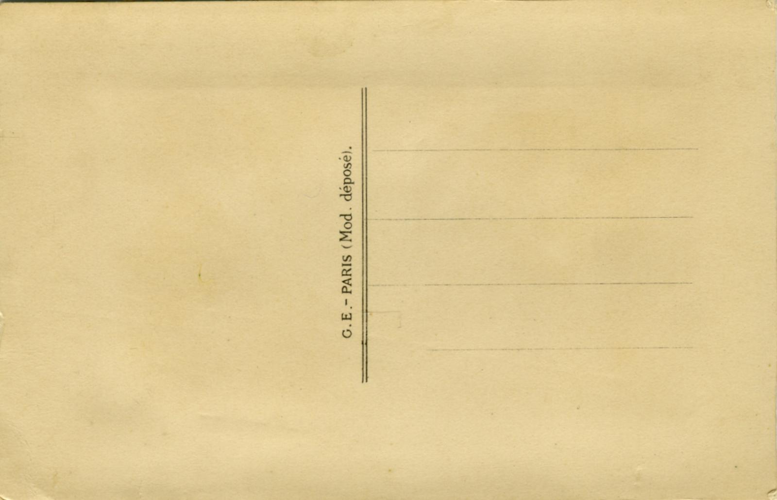 Reverse of WWI silk postcard 'In Honour Bound'