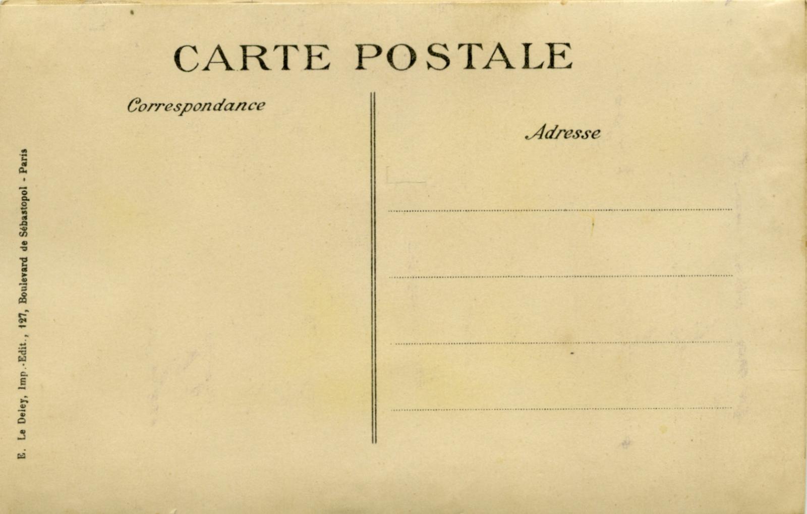 Reverse of WWI silk postcard 'Sacred Alliance'