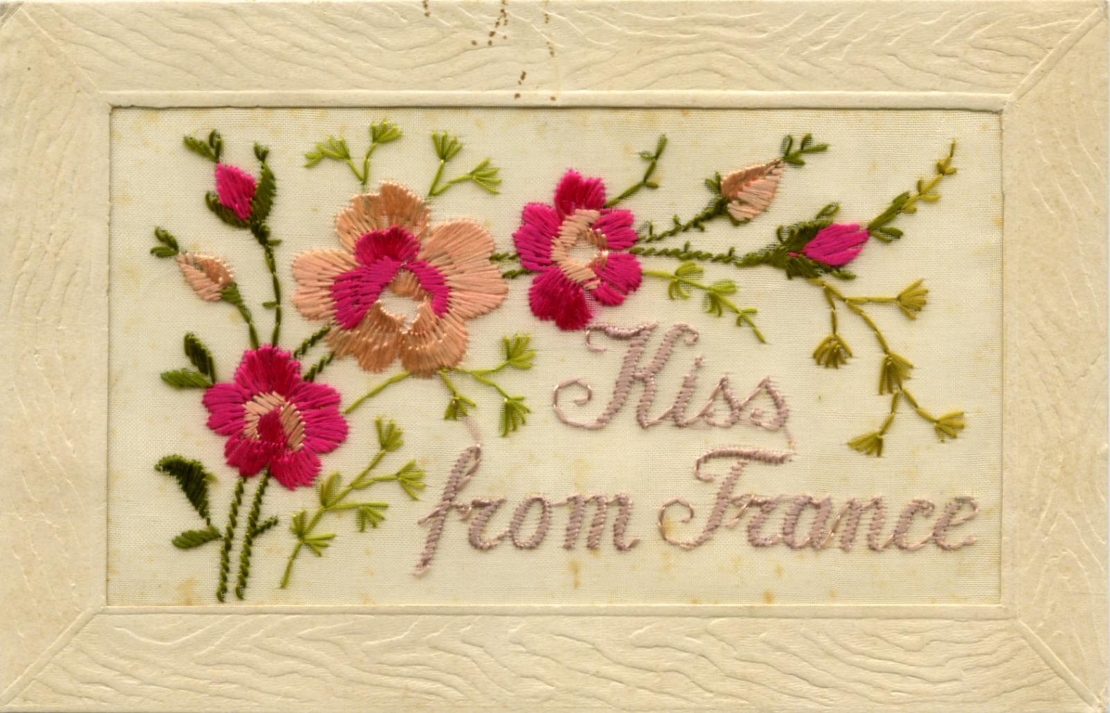 WWI silk postcard sent to Annie from John 16 November 1916