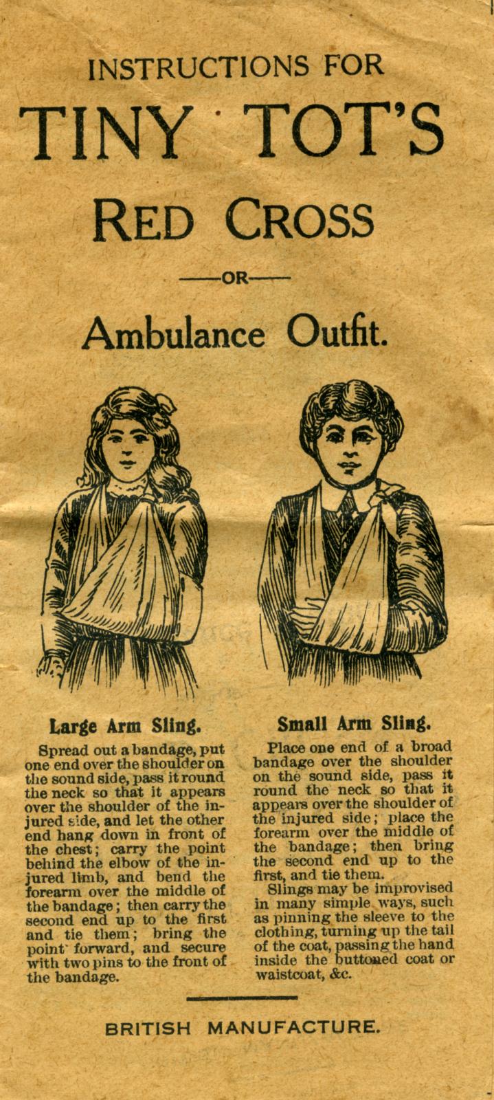 Instructions for Tiny Tot's Red Cross or Ambulance Outfit - cover page