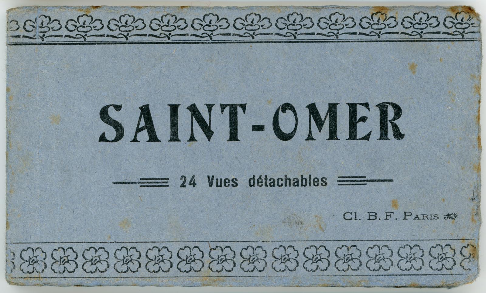 First World War Booklet of Detachable “Saint-Omer” Postcards from Pte. Edward Charles MOUCHEMORE 6351