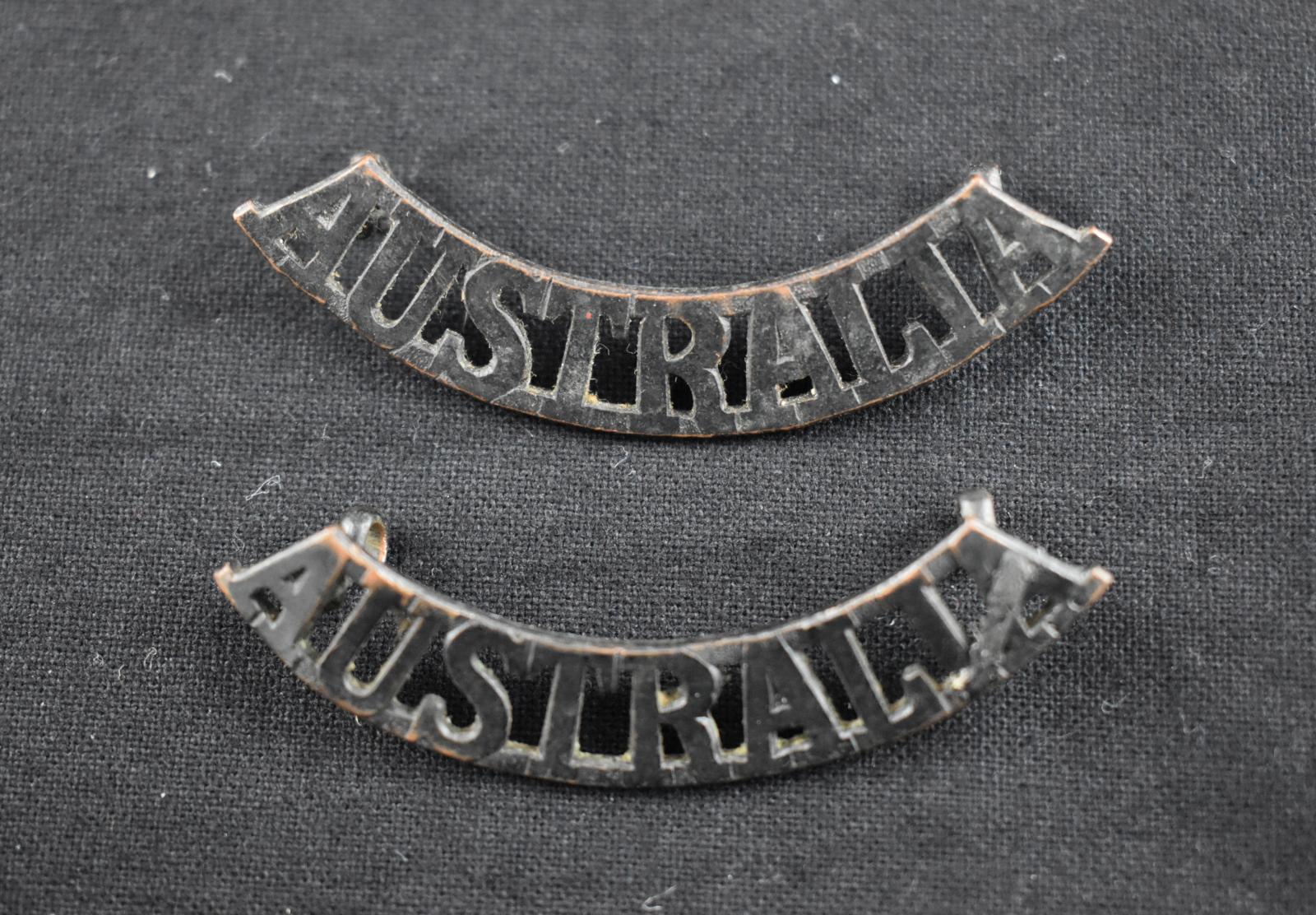 First World War shoulder titles