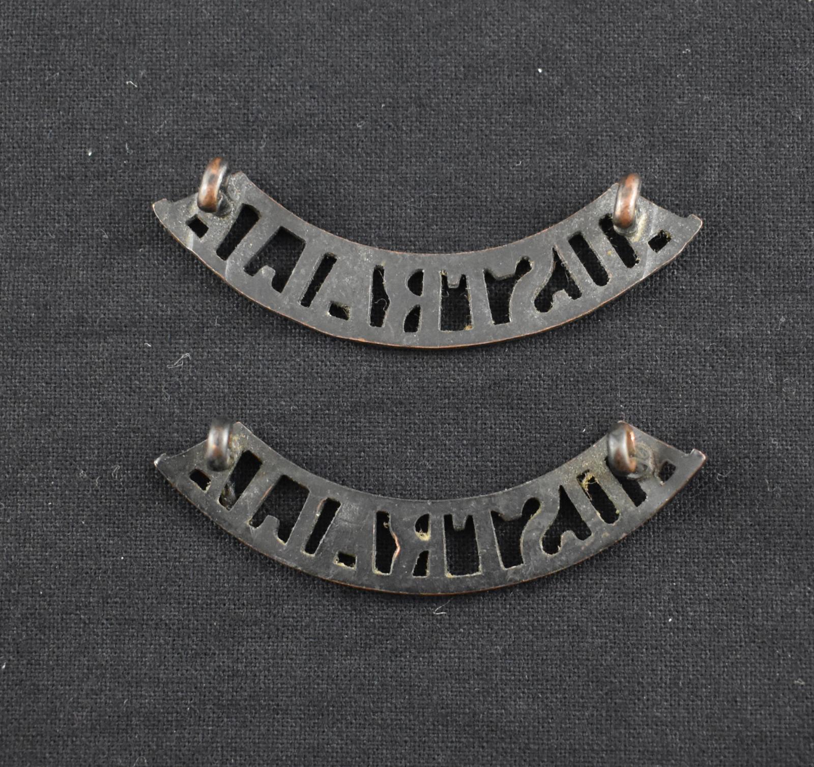Royal Australian Engineers brass shoulder title
