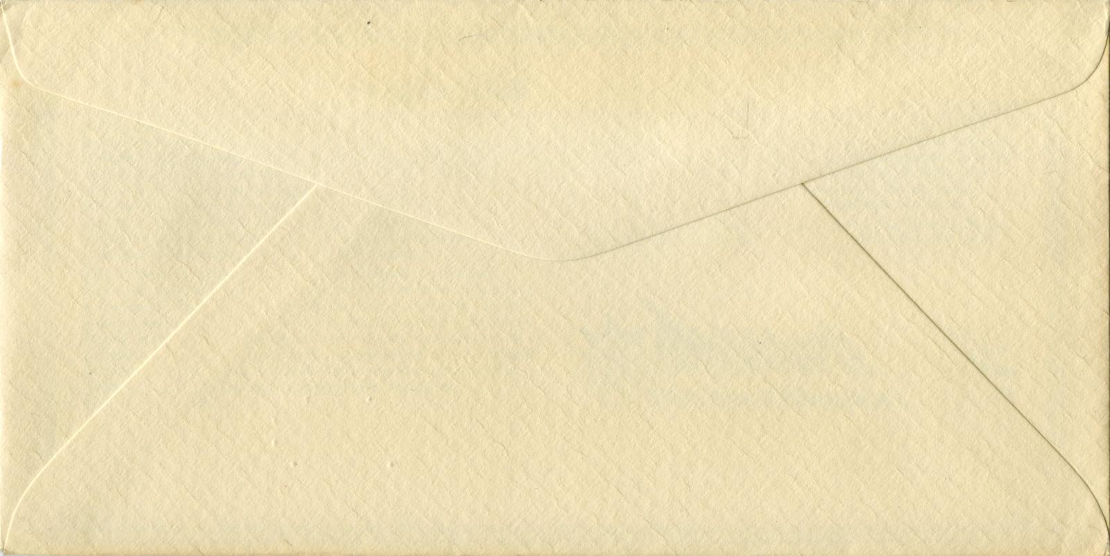 Reverse of Front of souvenir postal cover issued during the Amy Johnson Festival 