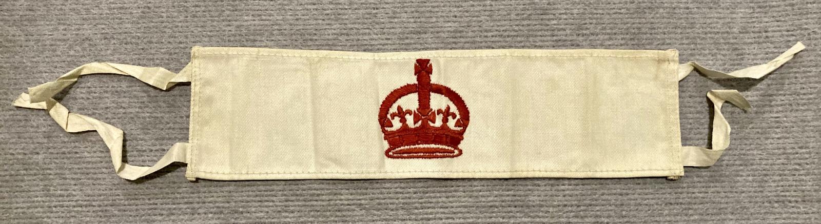Front of armband issued to disabled soldier, Benjamin David Jones