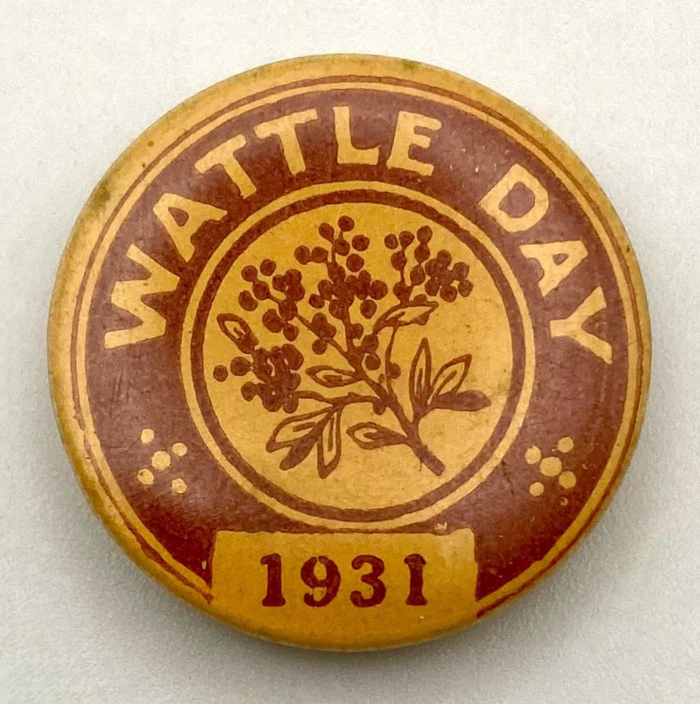 'Wattle Day 1931' fundraising badge - small size