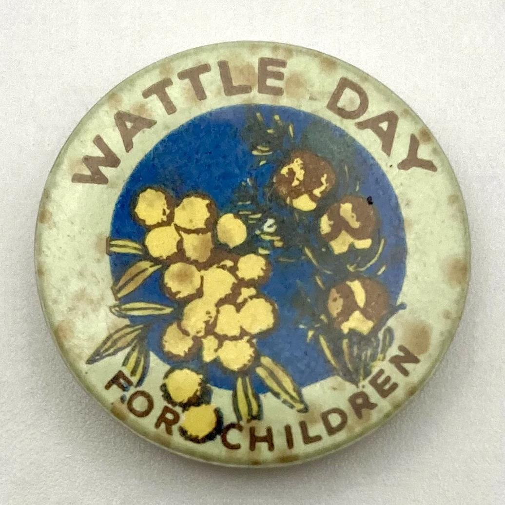 'Wattle Day for Children' fundraising badge - small size