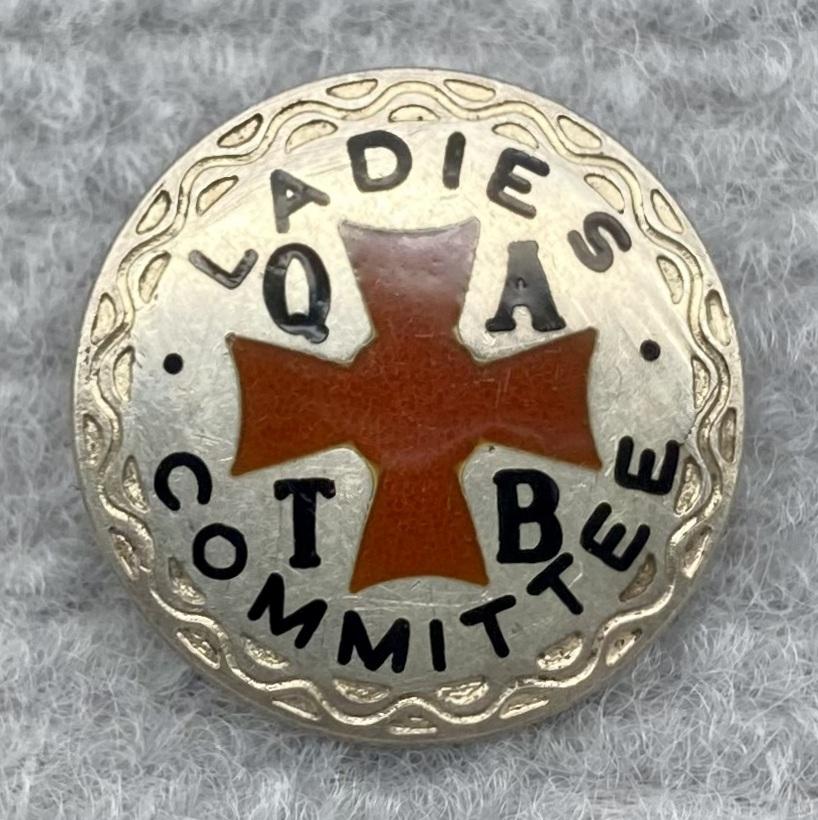 Front of Queensland Ambulance Transport Brigade (Q.A.T.B.) Ladies Committee silver badge