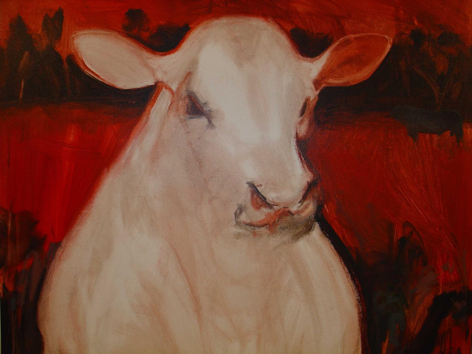 Painting of Cow by Judith Lambert