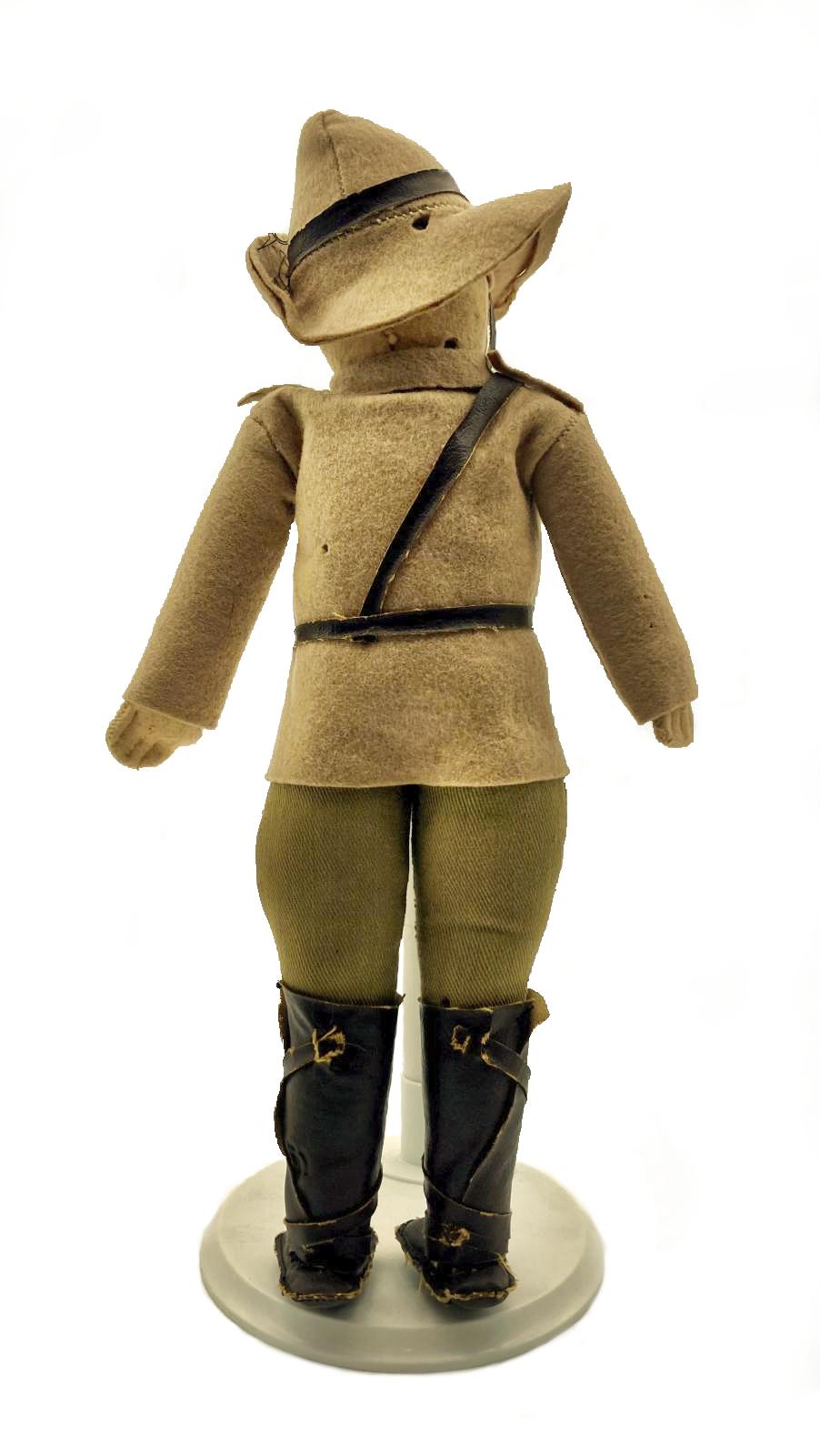 Reverse of Australian Light Horseman doll