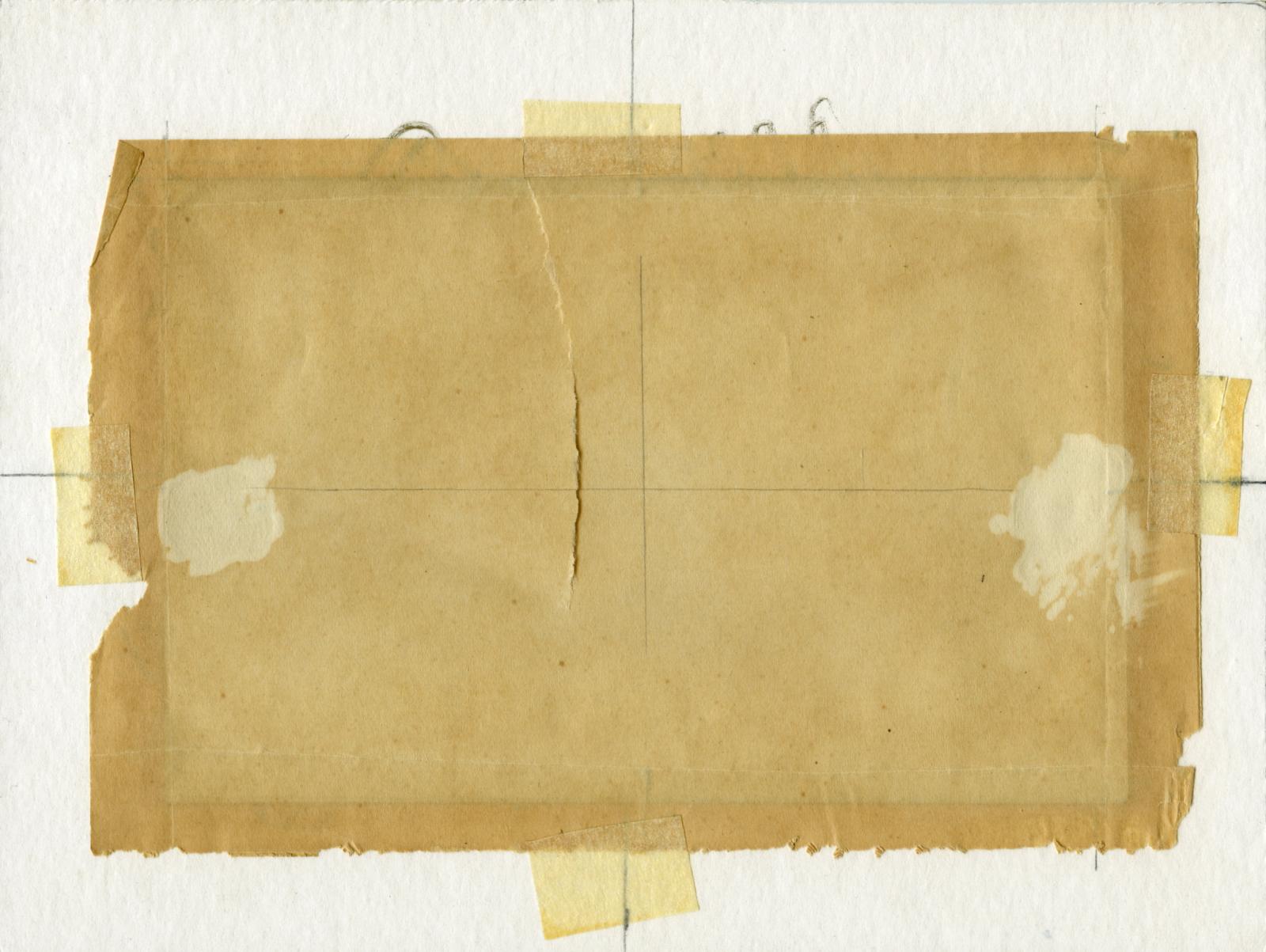 Reverse of Leslie Horton Partridge watercolour - Les Brebis, Lens, 19 October 1917
