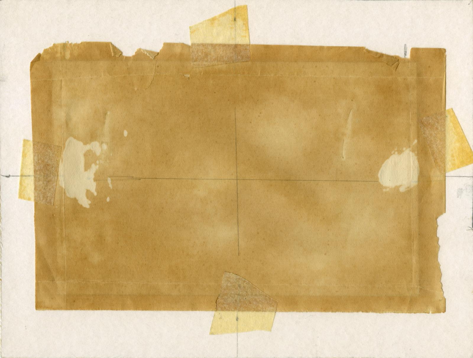 Reverse of Leslie Horton Partridge watercolour - Murat Farm, 28 September 1917