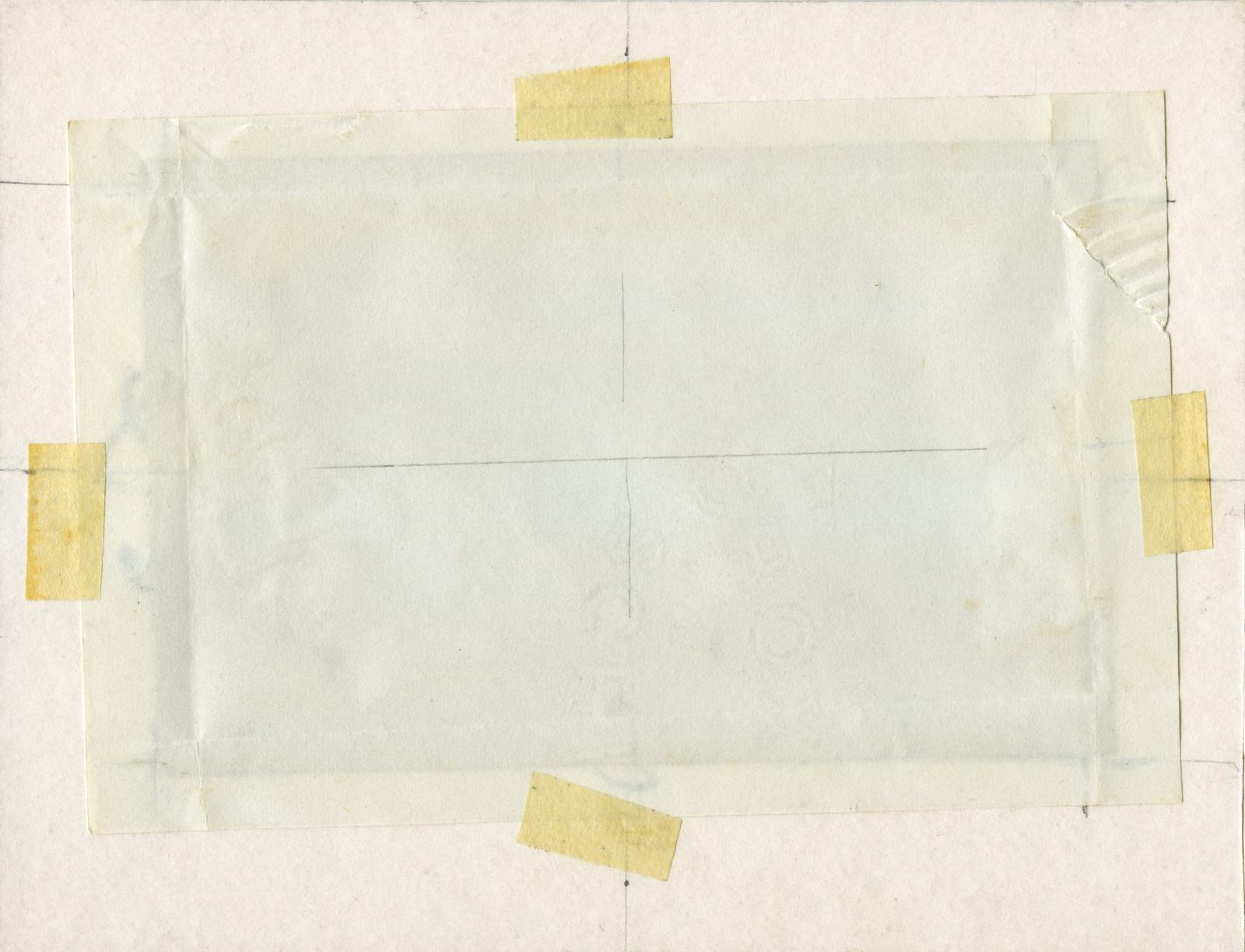 Reverse of Leslie Horton Partridge watercolour - St. Pierre, November 1917