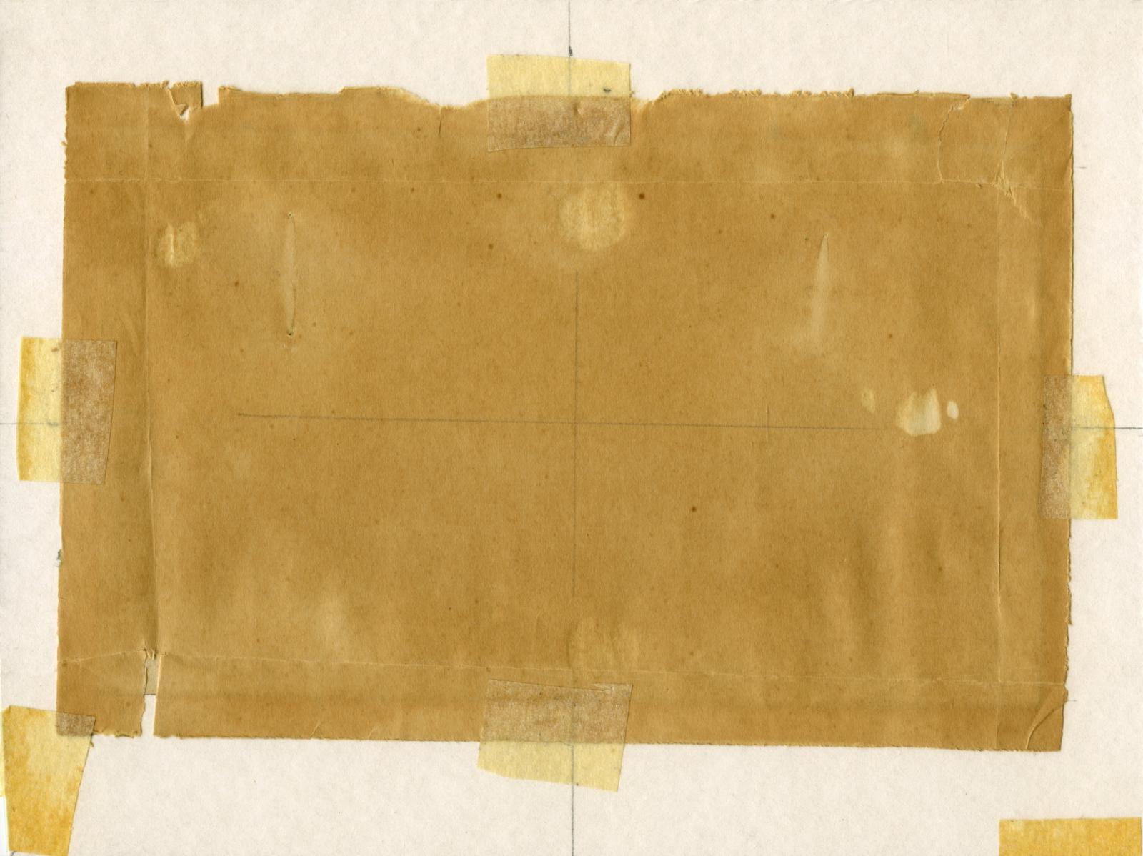 Reverse of Leslie Horton Partridge watercolour - Mess St. Pierre, 1 November 1917