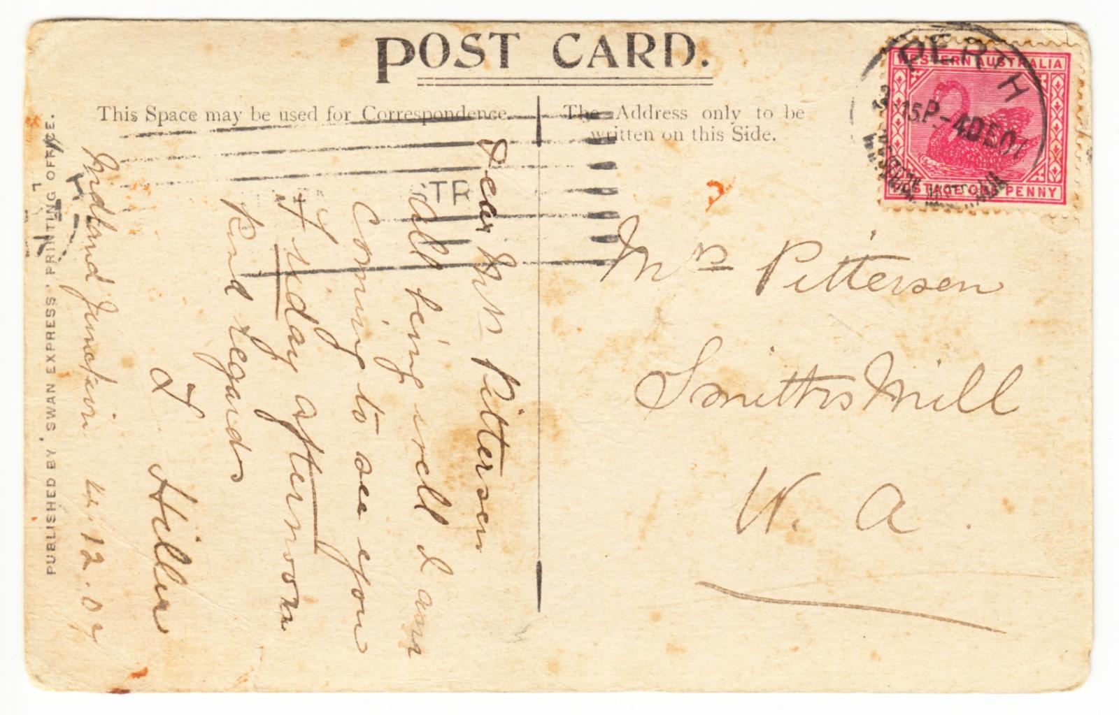 Postcard of Convent of Mercy, Midland Junction