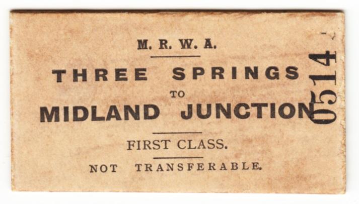 MRWA passenger ticket