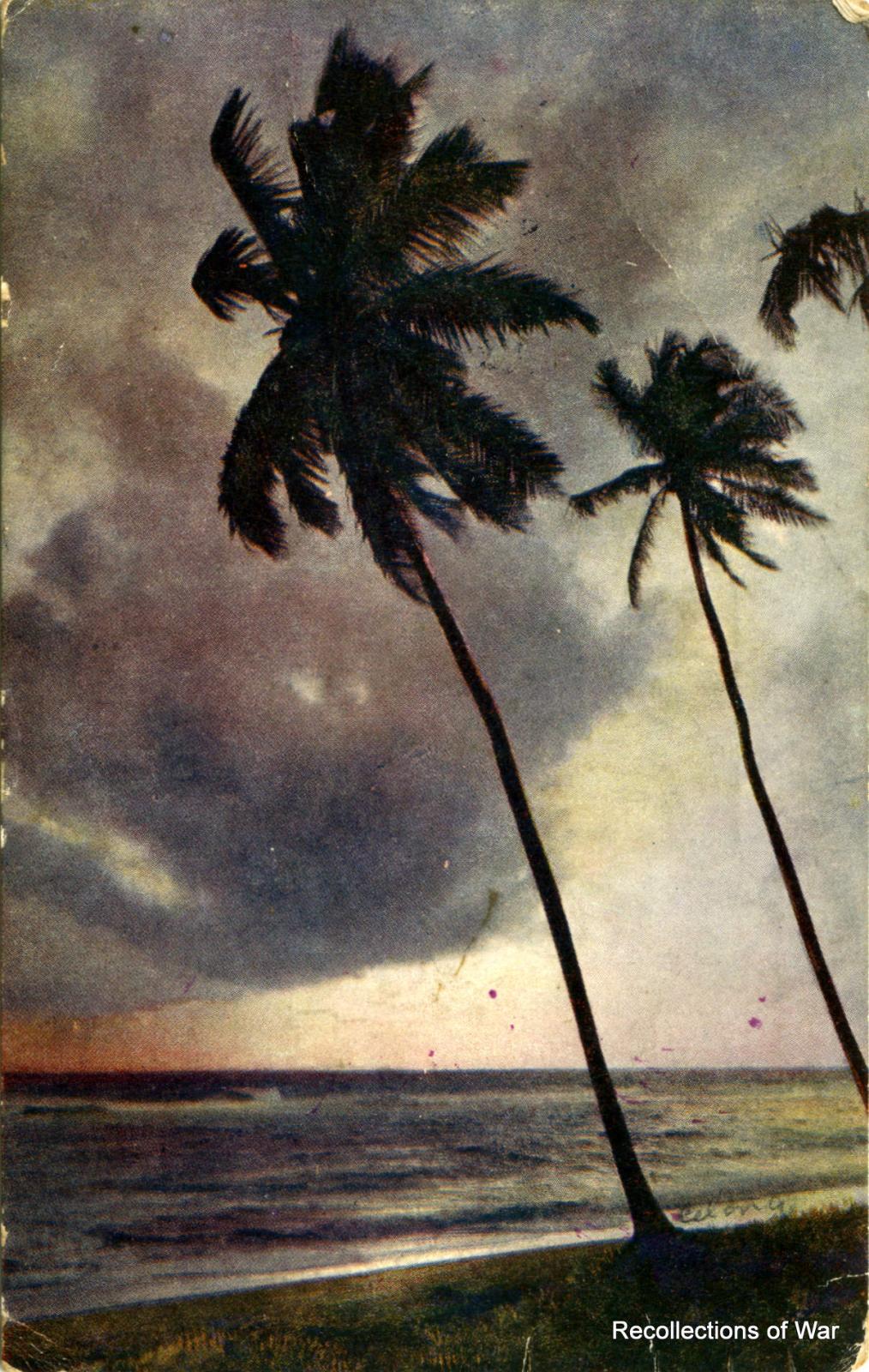 Postcard sent by George Henry Bramich showing colour illustration