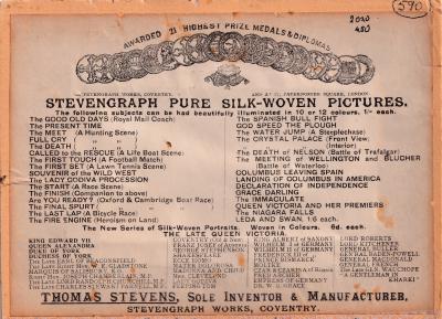 Stevengraph Info Sheet