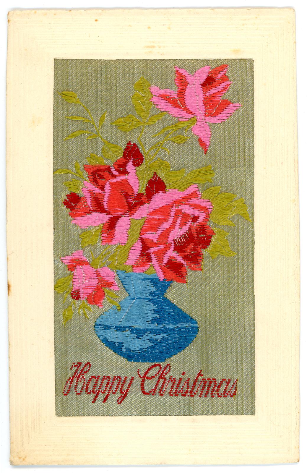 First World War Silk Postcard from Pte. Edward Charles MOUCHEMORE 6351