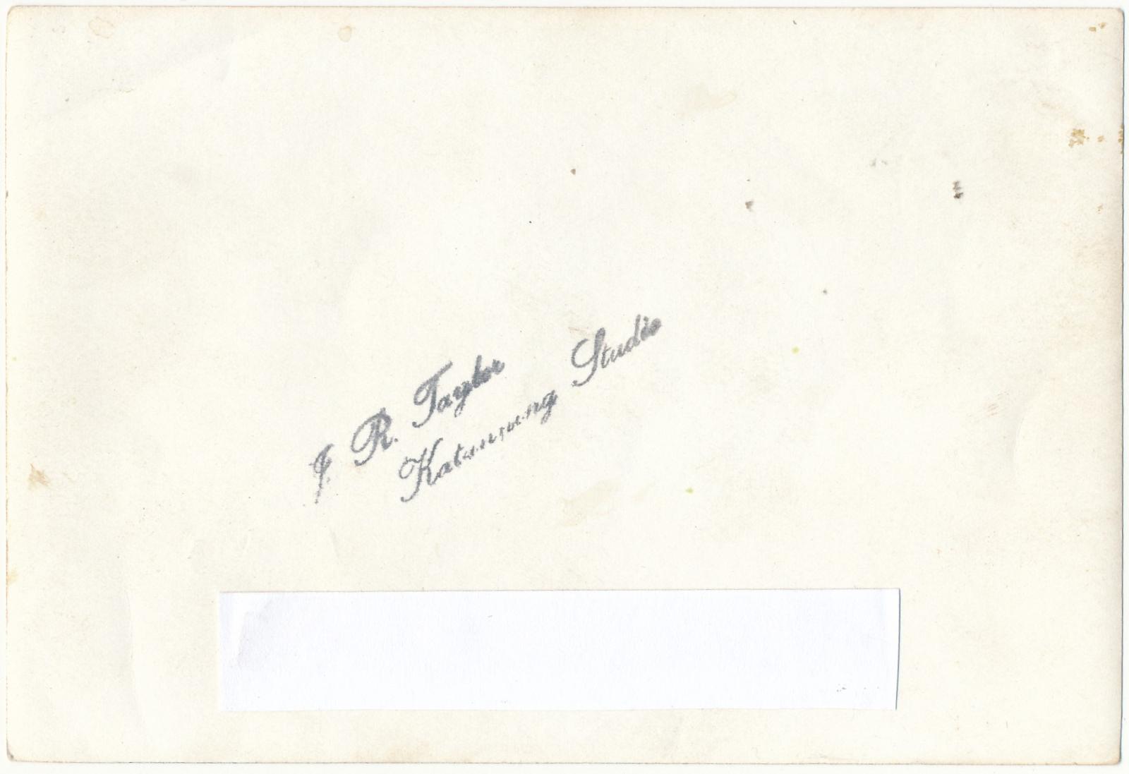 Back of photograph of St Andrews Church
