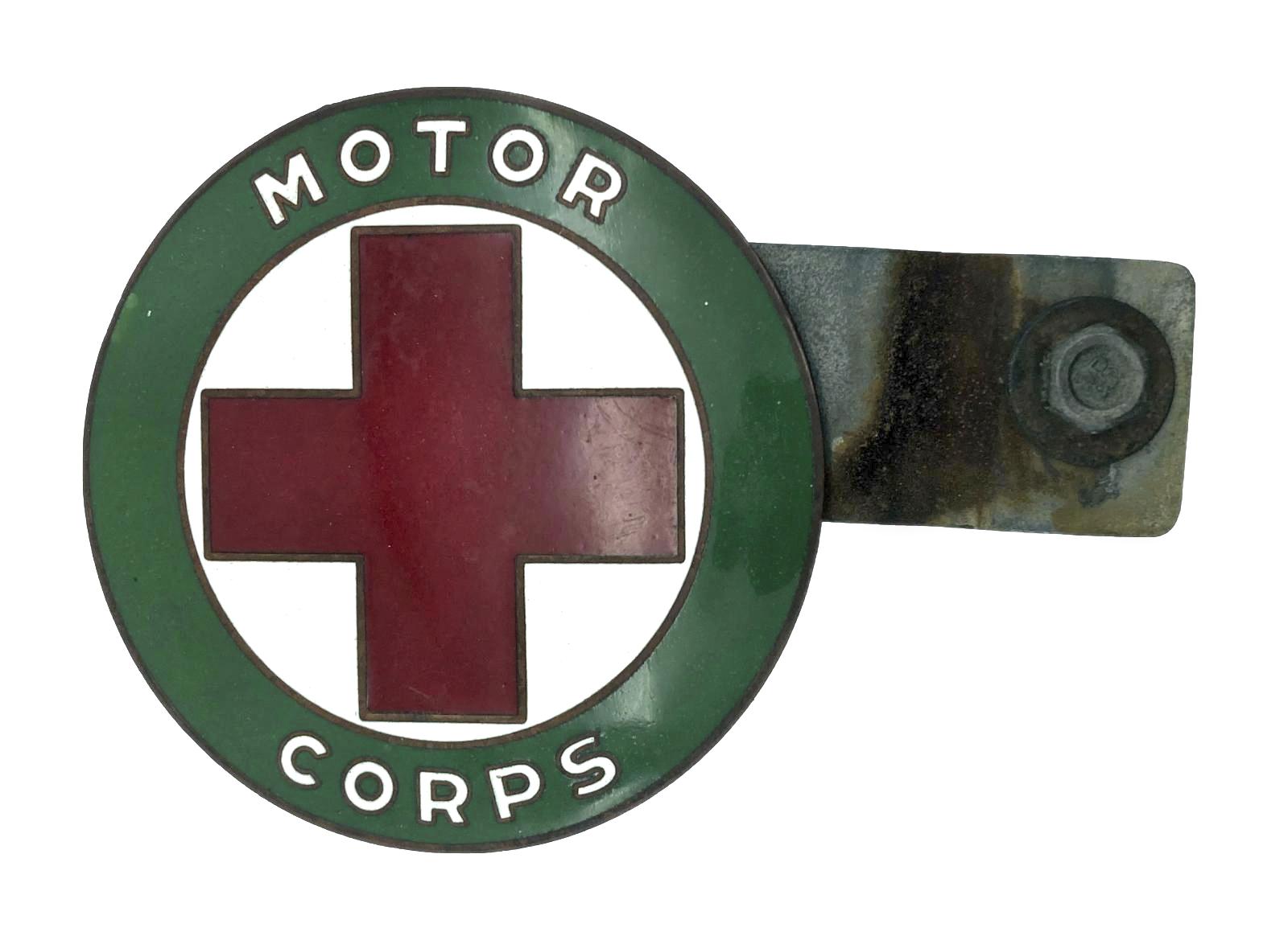 WWI era American Red Cross Motor Corps car badge