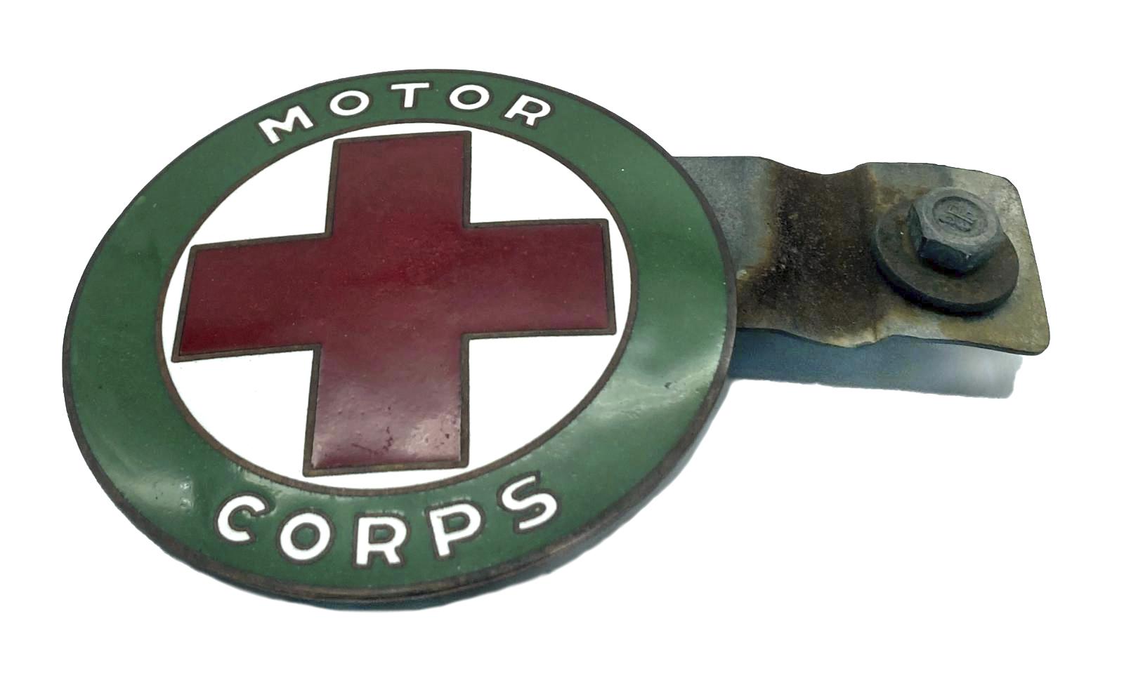 WWI era American Red Cross Motor Corps car badge