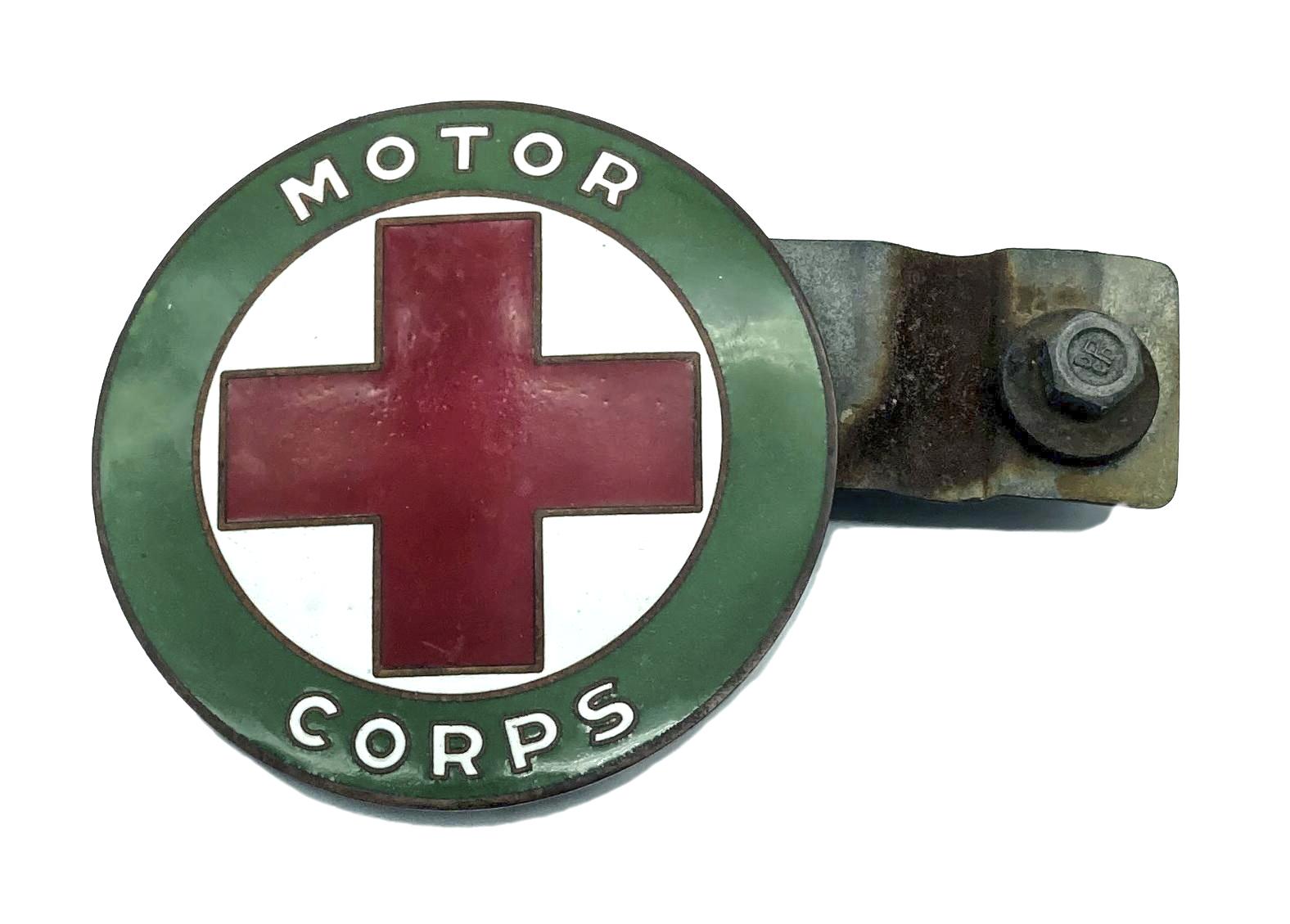 WWI era American Red Cross Motor Corps car badge