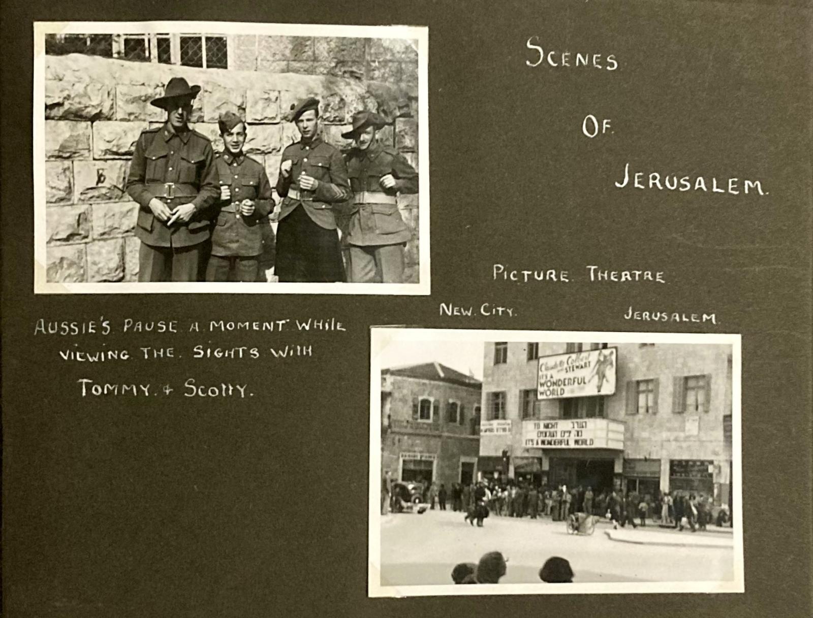 Sample page from George Clark album