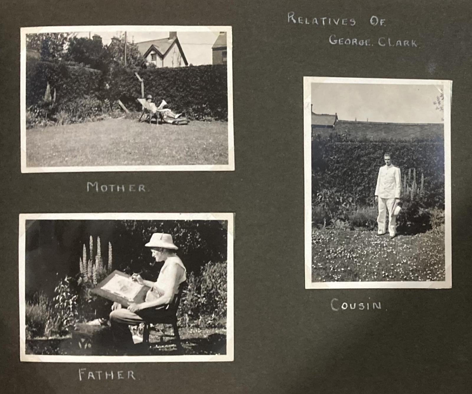 Sample page from George Clark album