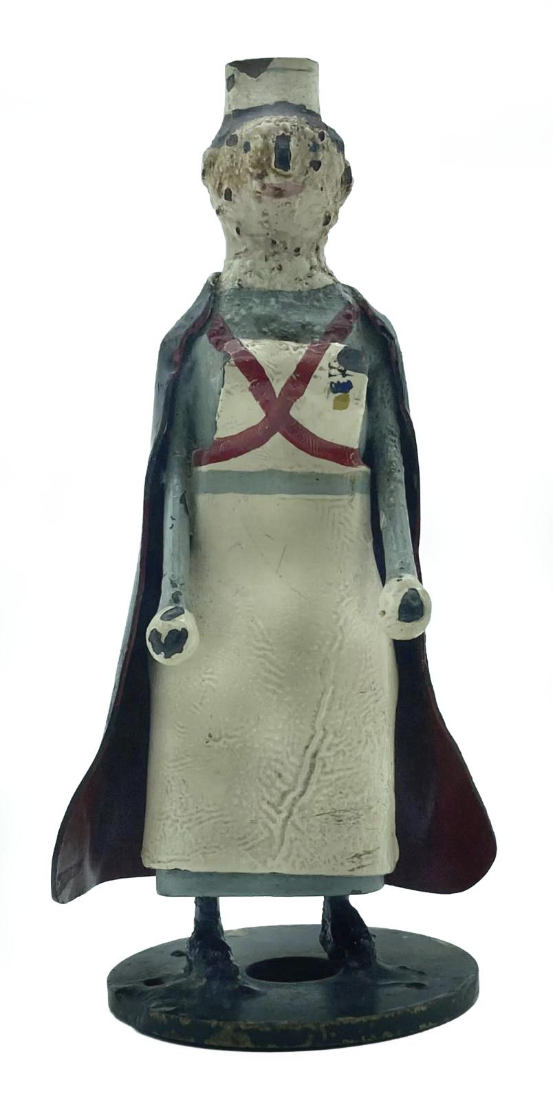Metal nurse figurine made at RAF Biggin Hill - front view
