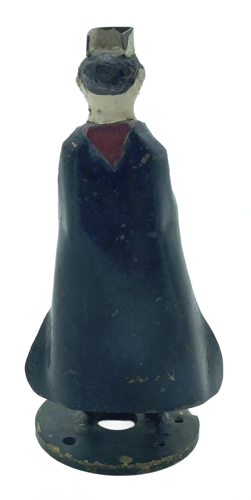 Metal nurse figurine made at RAF Biggin Hill - back view