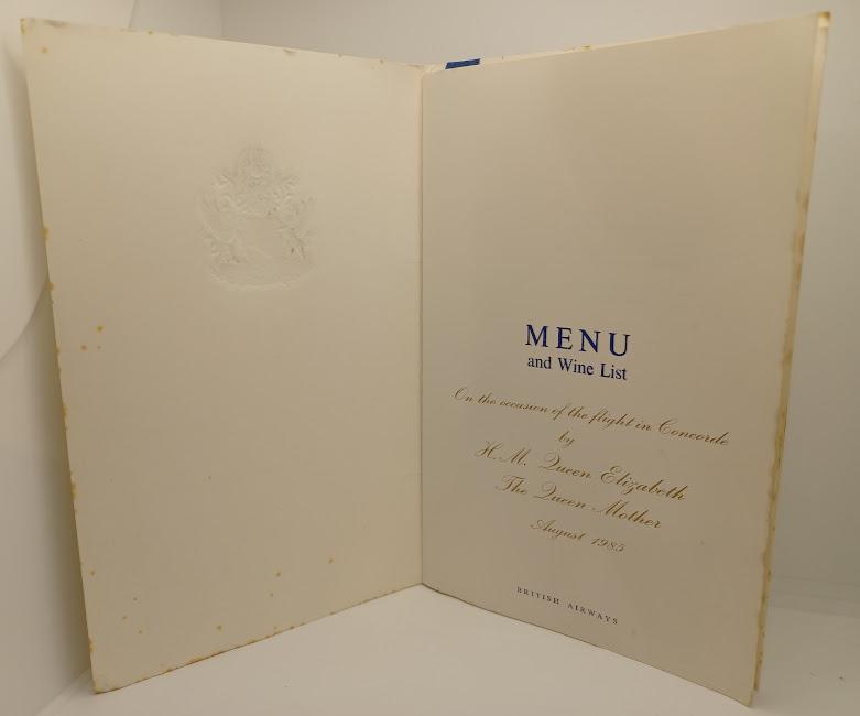 Wine & Menu List