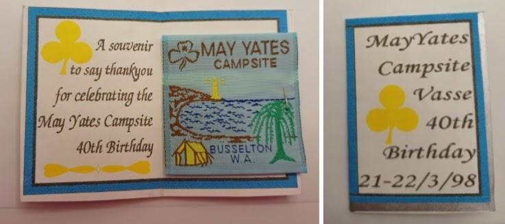 Souvenir badge & card