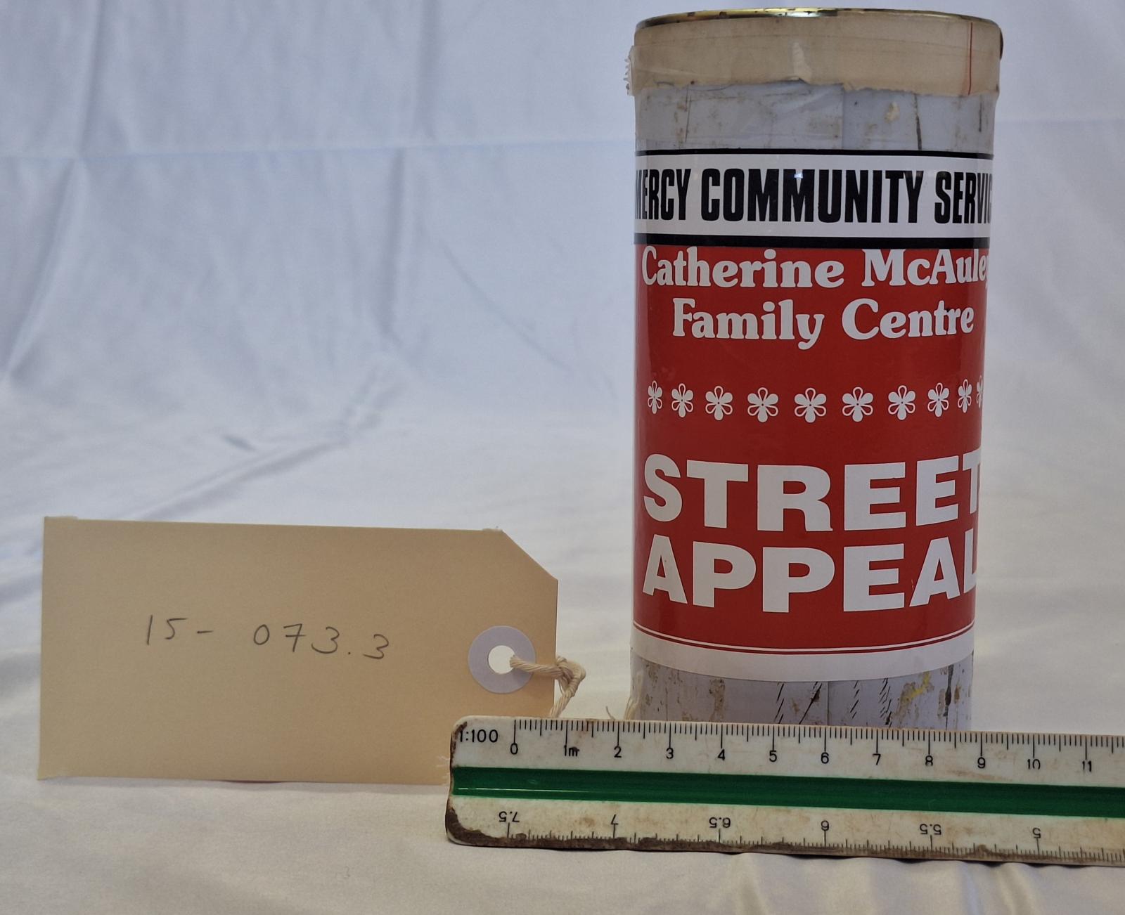 15-073.4 collection tin with scale and tag image