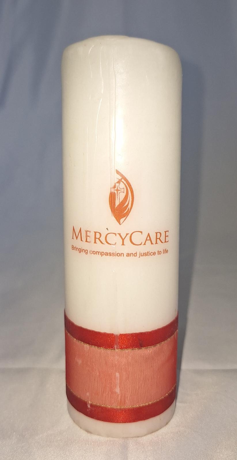 25-200.1 mercycare candle with background image