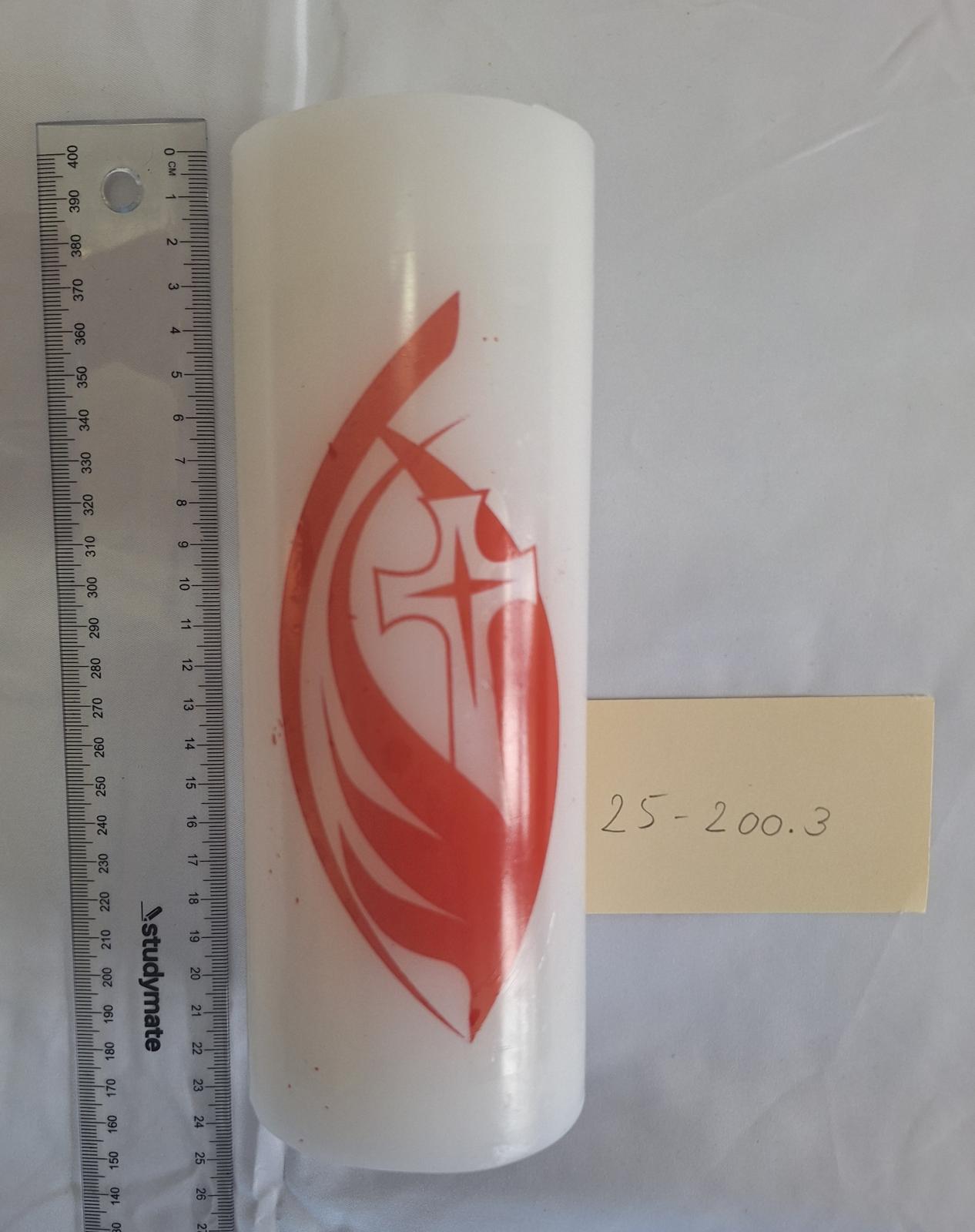 25-200.3 mercycare candle with scale and tag image