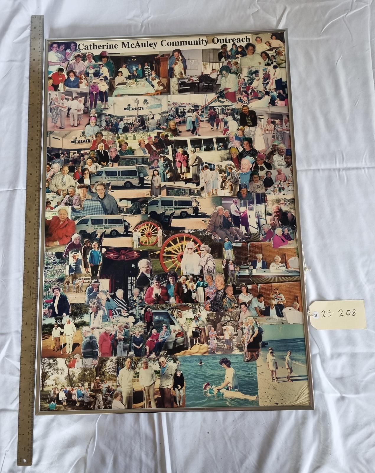 25-208 Catherine McAuley Community Outreach photo collage image with scale and tag.