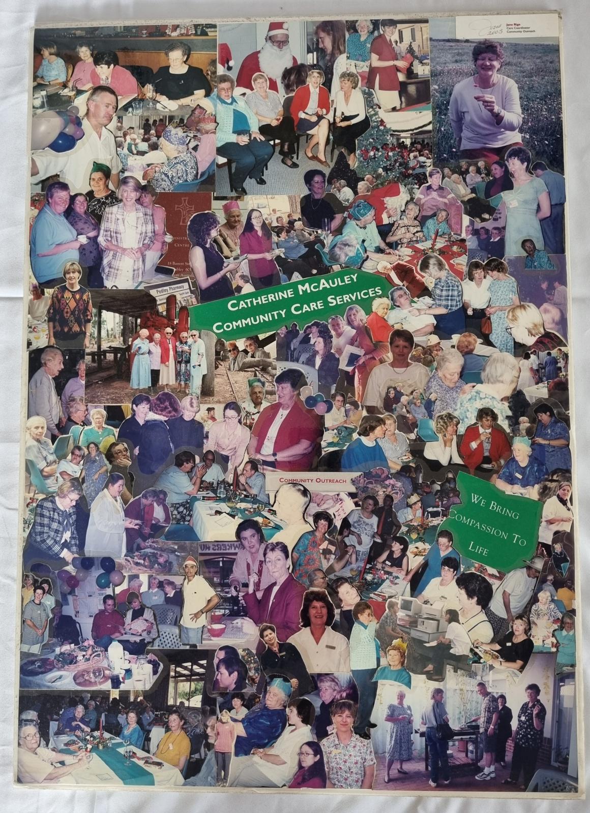 25-210.1 Small Photo Collage Poster image with background. 